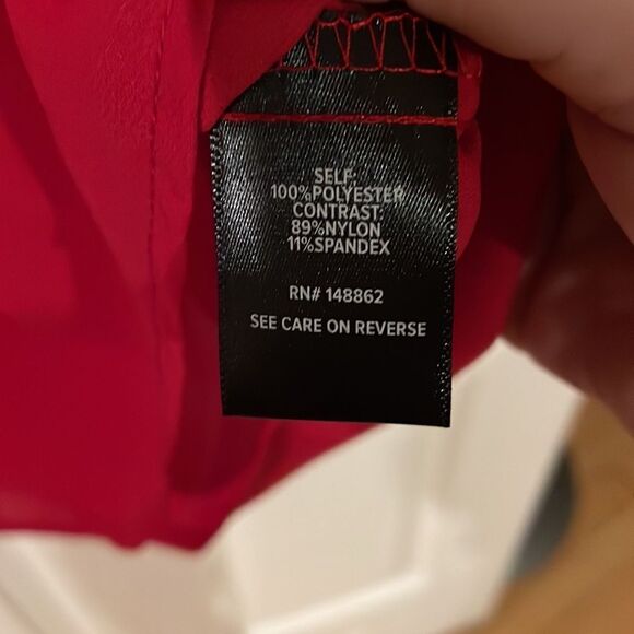 Torrid Red Lace long sleeved blouse❤️ - Picture 8 of 8